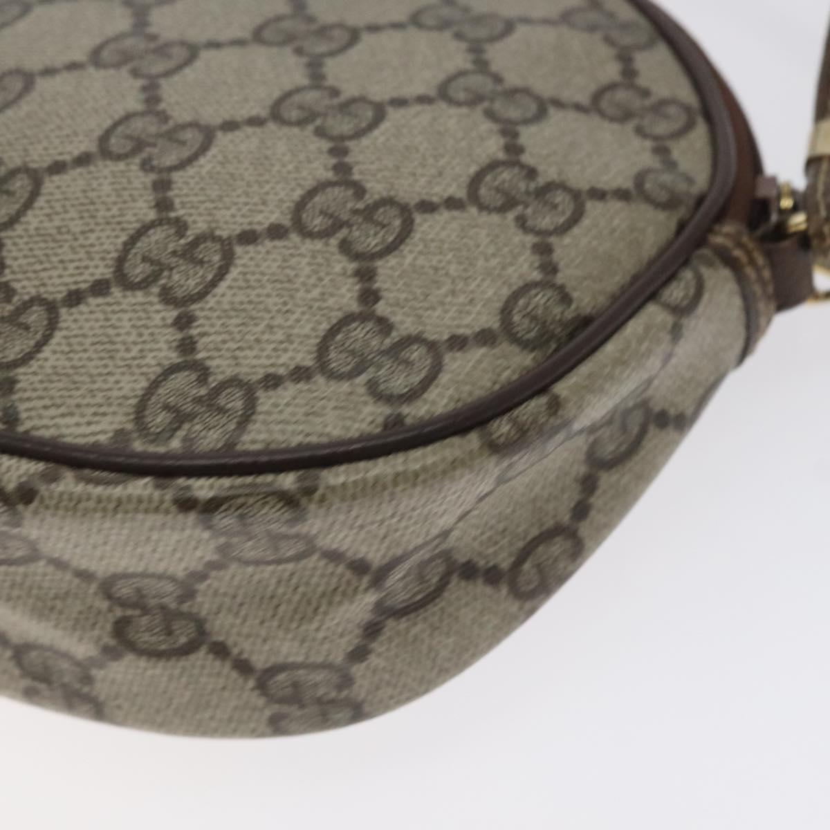 GUCCI GG Supreme Shoulder Bag PVC Beige Gold 007 89 1113 Auth 128435