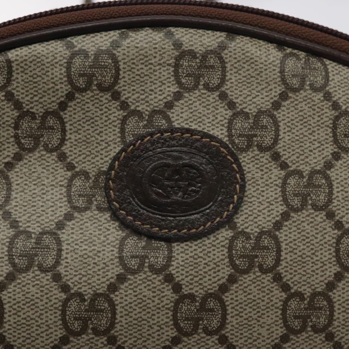 GUCCI GG Supreme Shoulder Bag PVC Beige Gold 007 89 1113 Auth 128435