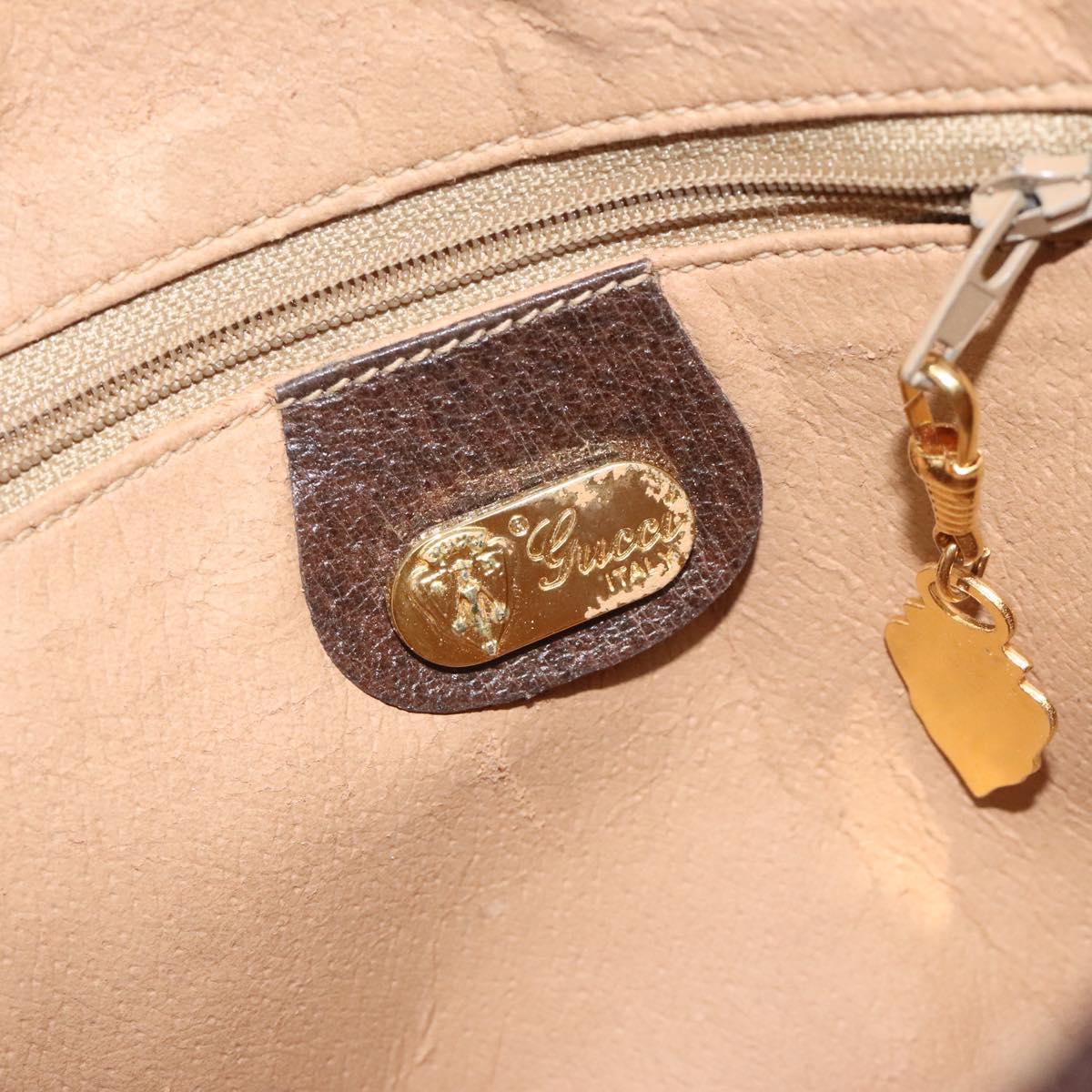 GUCCI GG Supreme Shoulder Bag PVC Beige Gold 007 89 1113 Auth 128435