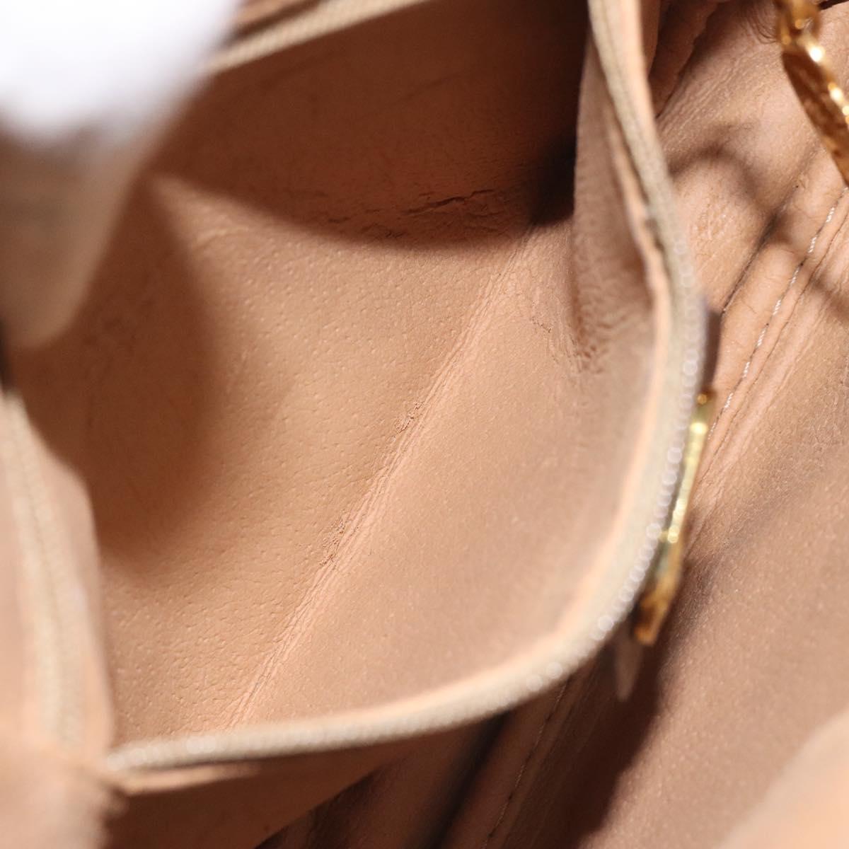 GUCCI GG Supreme Shoulder Bag PVC Beige Gold 007 89 1113 Auth 128435
