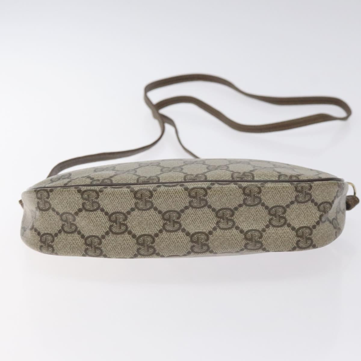 GUCCI GG Supreme Shoulder Bag PVC Beige Gold 007 89 1113 Auth 128435