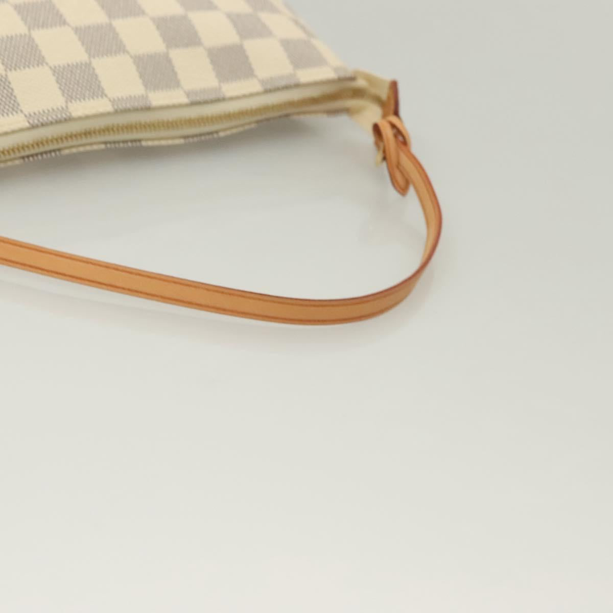 LOUIS VUITTON Damier Azur Pochette Accessoires Pouch N51986 LV Auth 128466V