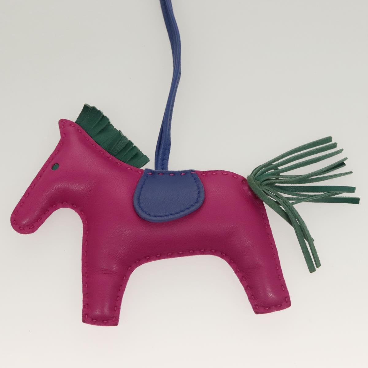 HERMES Rodeo Charm PM Leather Purple Auth 128474