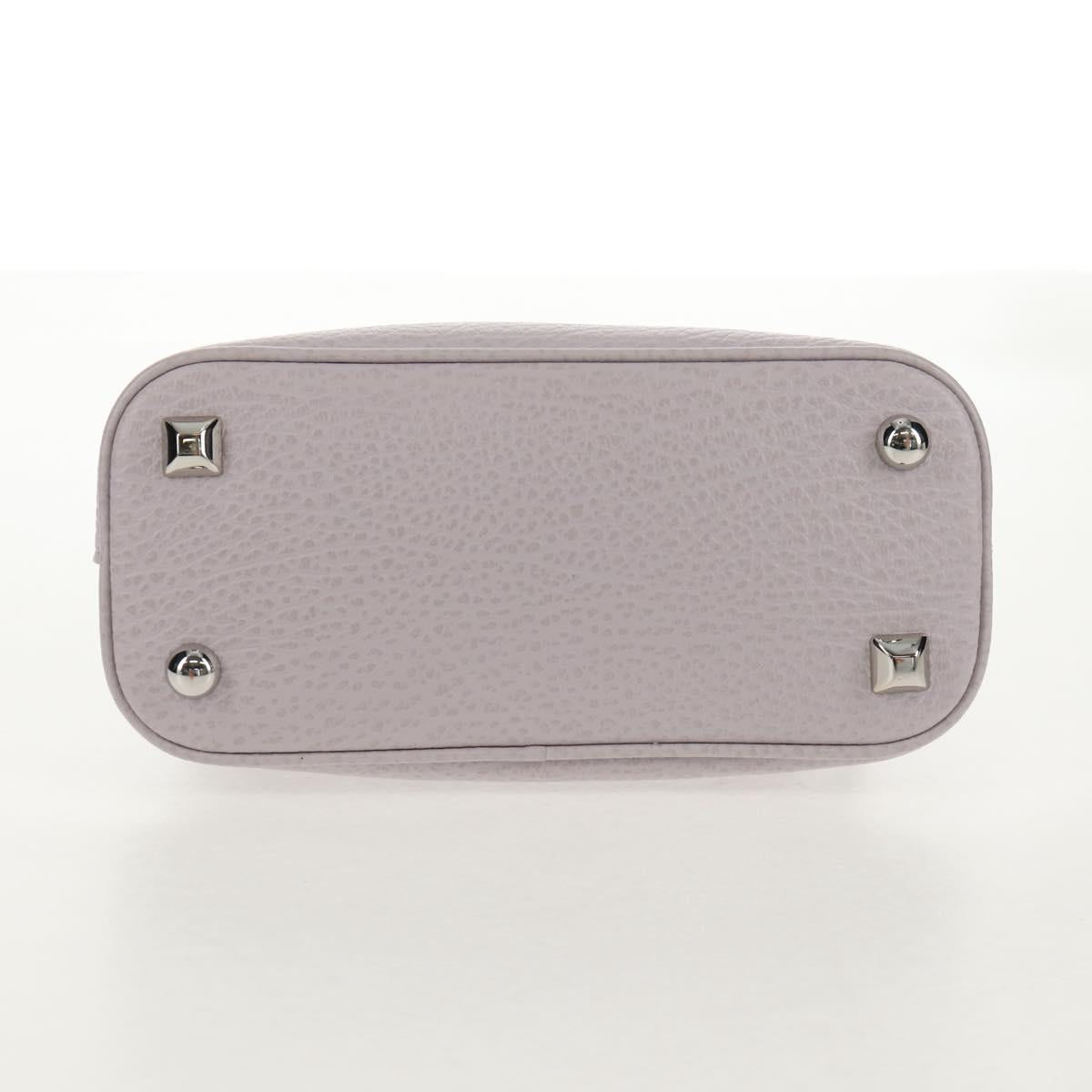 Maison Margiela Chain Shoulder Bag Leather 2way Pastel Purple Auth 128503M