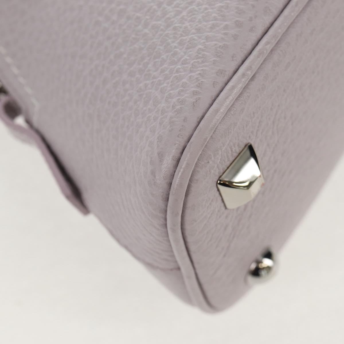 Maison Margiela Chain Shoulder Bag Leather 2way Pastel Purple Auth 128503M