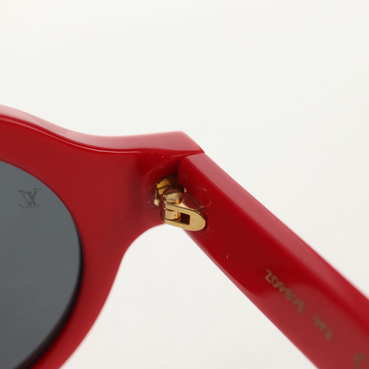 LOUIS VUITTON LV × Supreme Sunglasses plastic Red LV Auth 128513M
