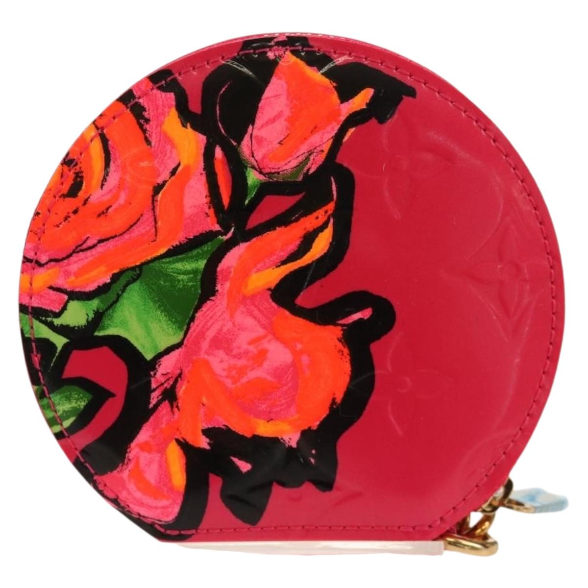 LOUIS VUITTON Vernis Rose Porte Monnaie Chapeau Coin Purse M93690 Auth 128525M