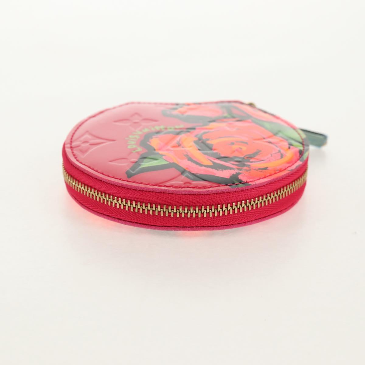 LOUIS VUITTON Vernis Rose Porte Monnaie Chapeau Coin Purse M93690 Auth 128525M