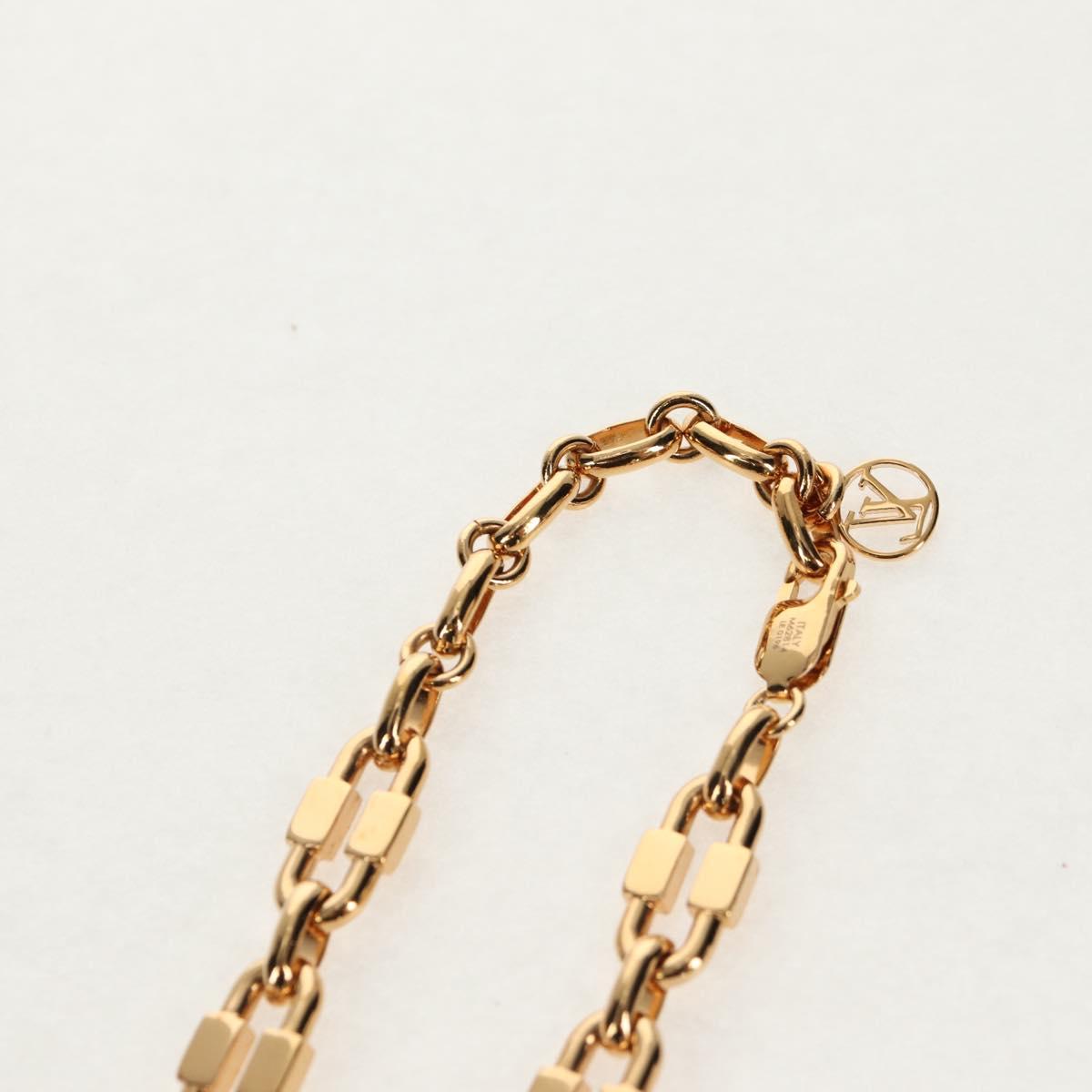 LOUIS VUITTON Petite Malle Necklace Bag Motif metal Gold M62814 LV Auth 128529M