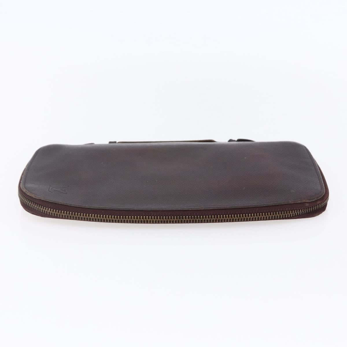 LOUIS VUITTON Taiga Organizer Atoll Travel Case Grizzly M30658 LV Auth 128533
