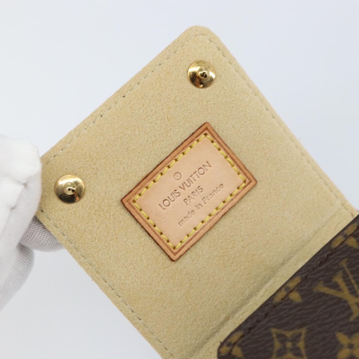 LOUIS VUITTON Monogram Jewelry case Jewelry Box LV Auth 128535