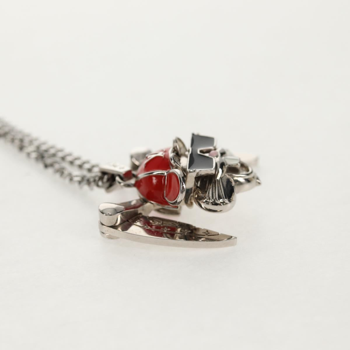 LOUIS VUITTON Necklace LV Collier Rabbit Necklace metal Silver LV Auth 128541SM