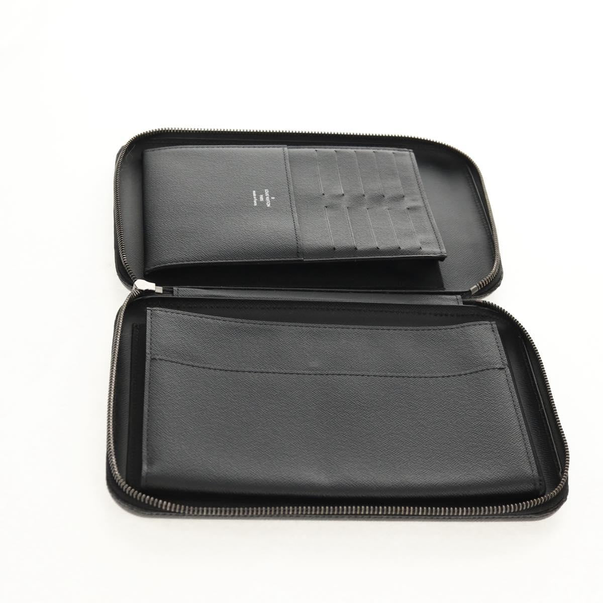 LOUIS VUITTON Monogram Eclipse iPad cover box iPad Case M61870 LV Auth 128544M