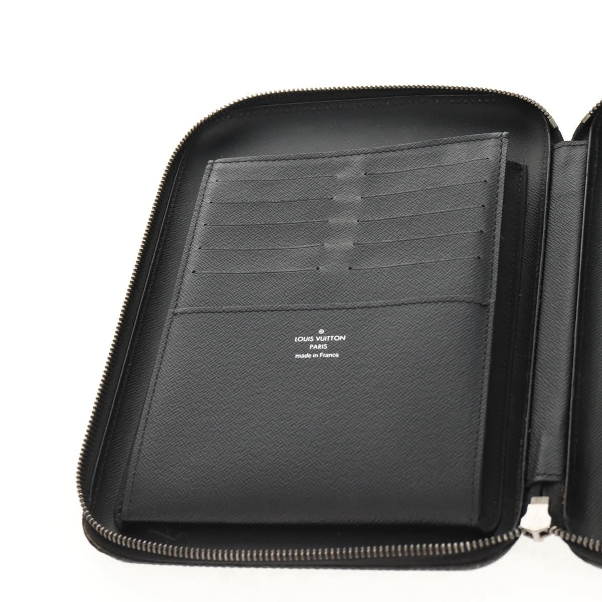 LOUIS VUITTON Monogram Eclipse iPad cover box iPad Case M61870 LV Auth 128544M