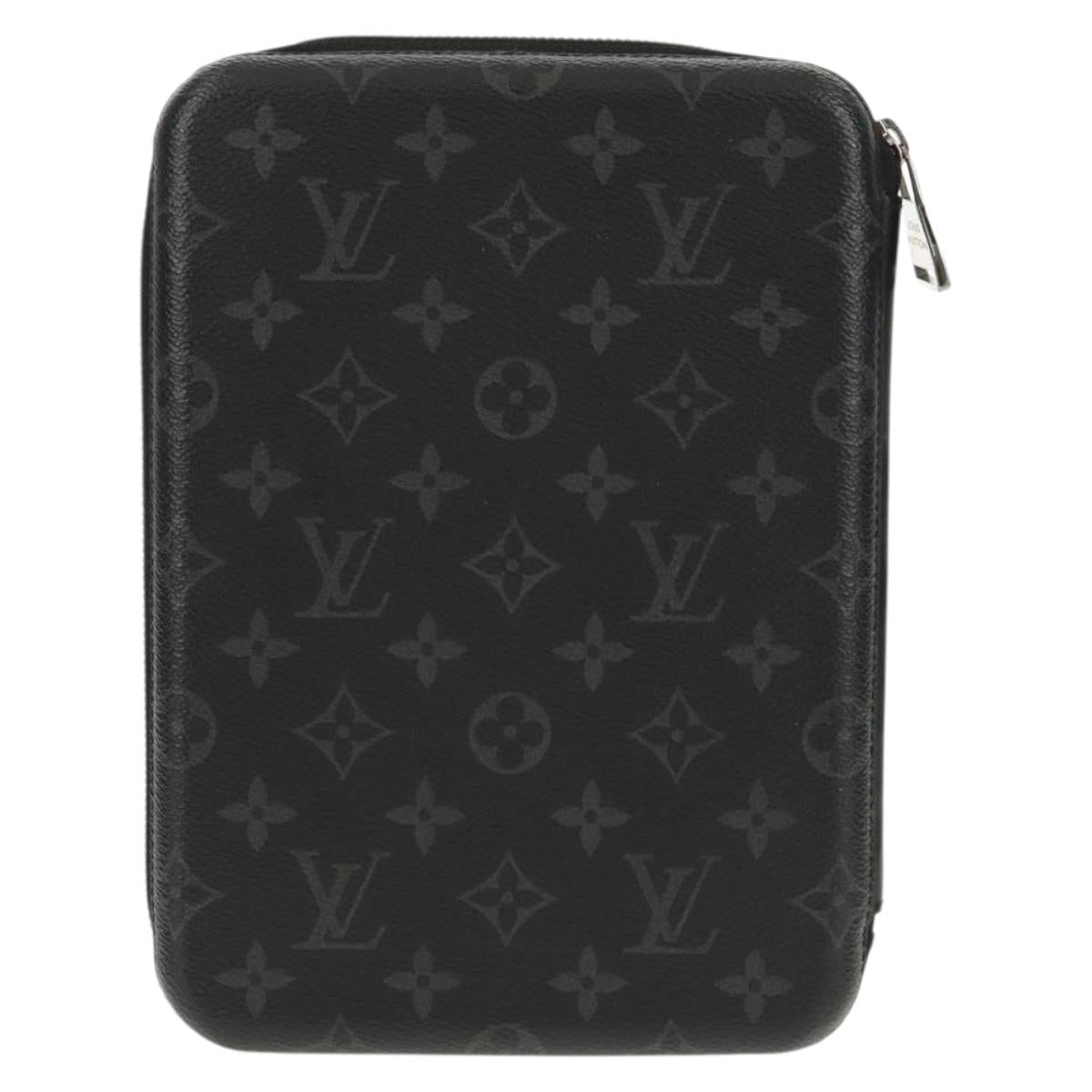 LOUIS VUITTON Monogram Eclipse iPad cover box iPad Case M61870 LV Auth 128544M