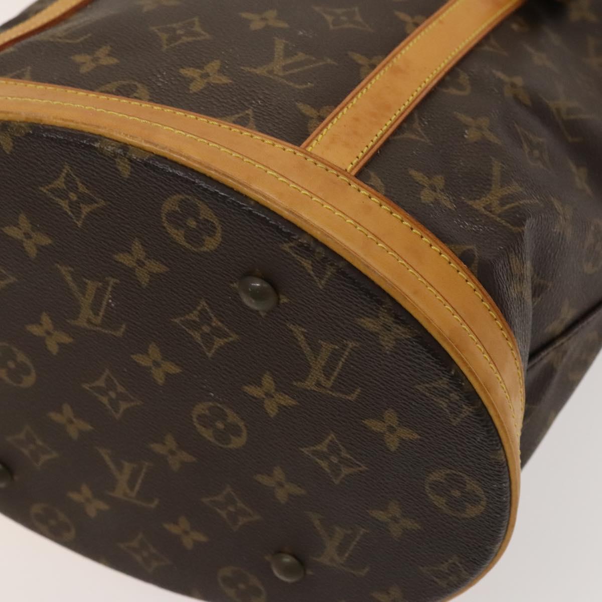 LOUIS VUITTON Monogram Bucket GM Shoulder Bag M42236 LV Auth 128565