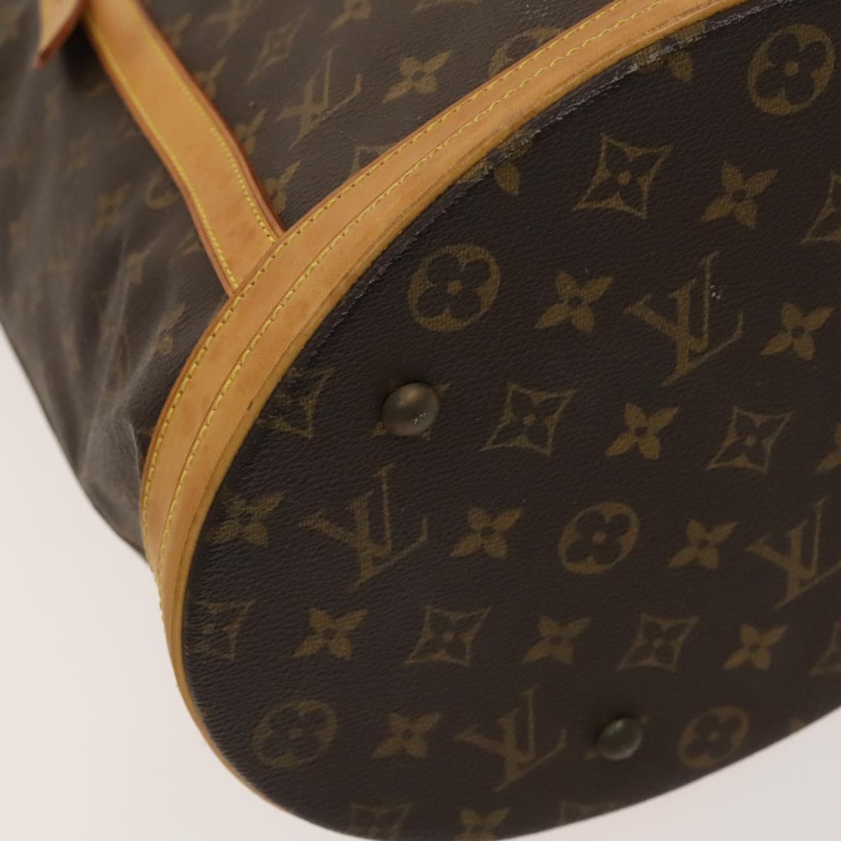 LOUIS VUITTON Monogram Bucket GM Shoulder Bag M42236 LV Auth 128565