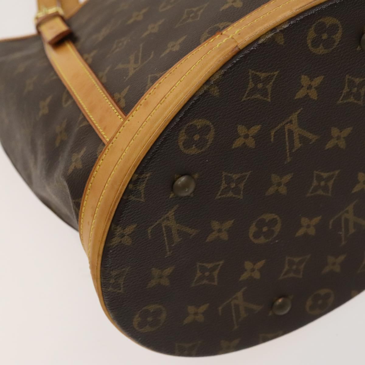 LOUIS VUITTON Monogram Bucket GM Shoulder Bag M42236 LV Auth 128565