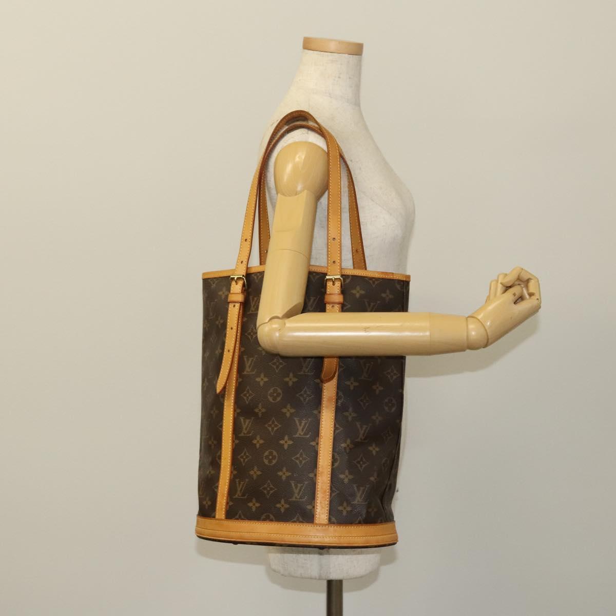 LOUIS VUITTON Monogram Bucket GM Shoulder Bag M42236 LV Auth 128565