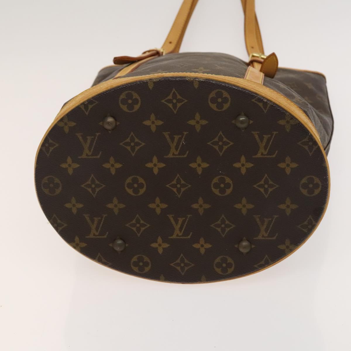 LOUIS VUITTON Monogram Bucket GM Shoulder Bag M42236 LV Auth 128565