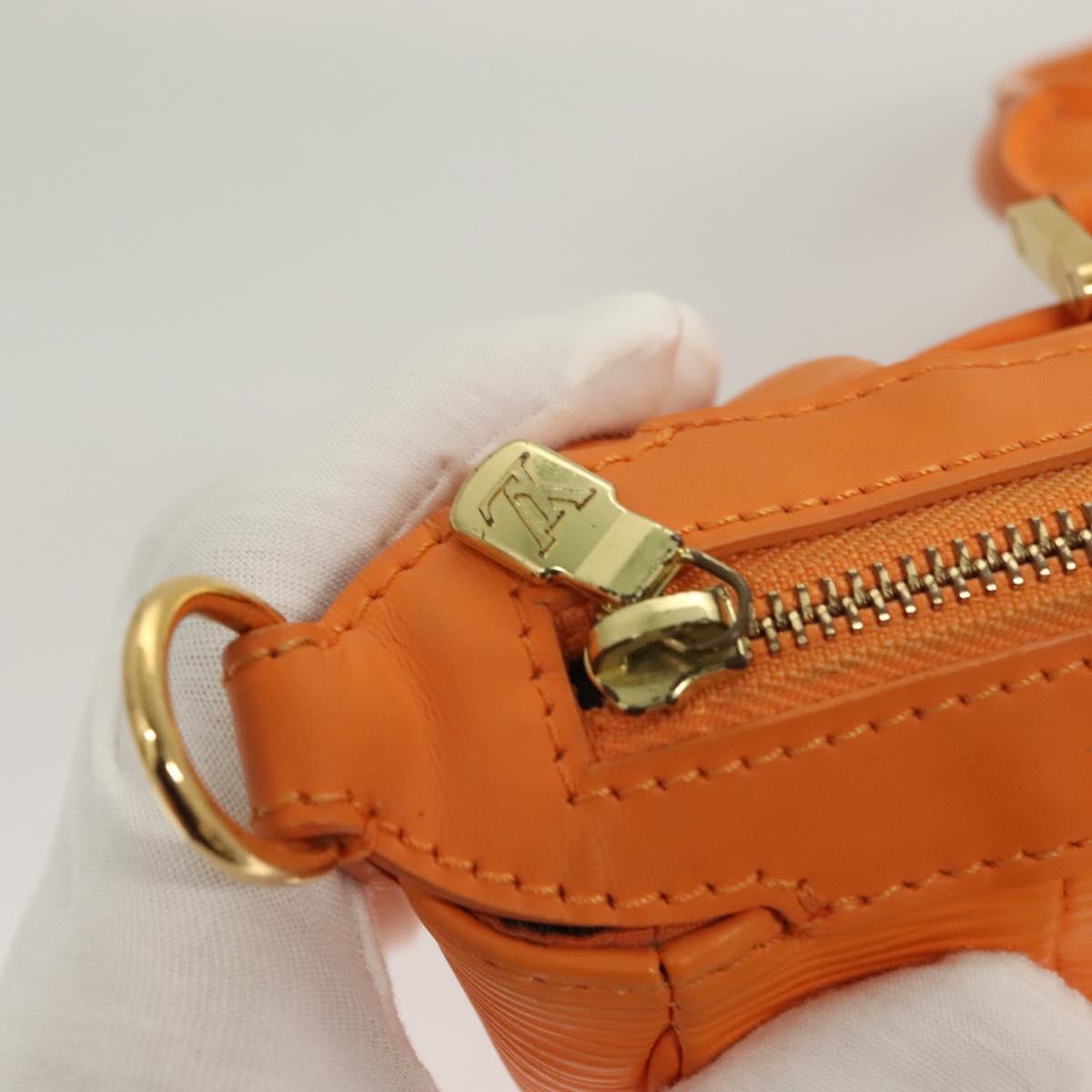 LOUIS VUITTON Epi Danura PM Shoulder Bag 2Way Orange Mandarin M5891H Auth 128579