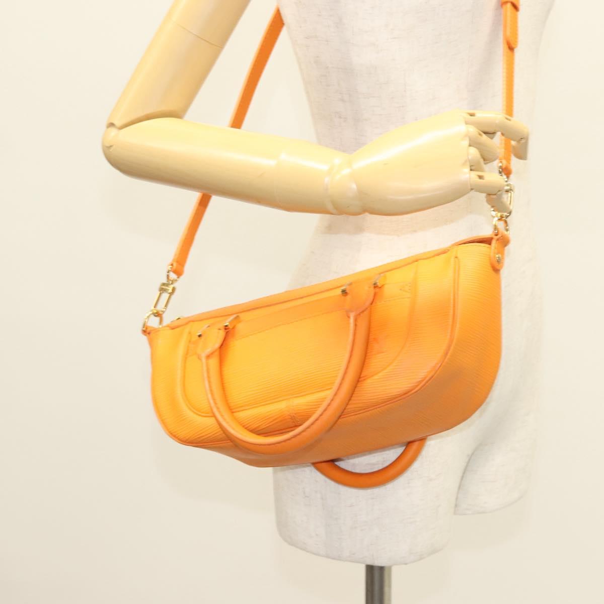 LOUIS VUITTON Epi Danura PM Shoulder Bag 2Way Orange Mandarin M5891H Auth 128579