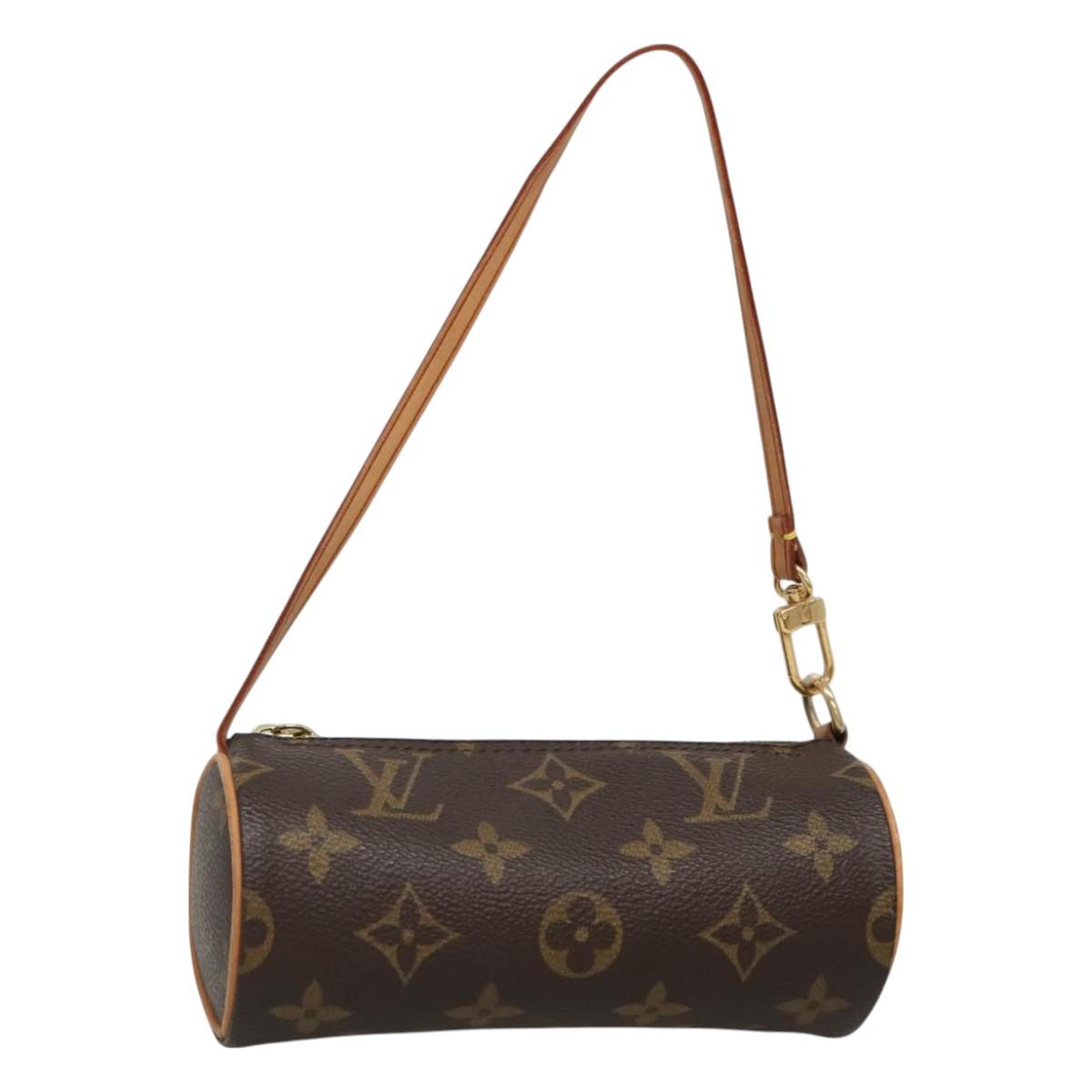 LOUIS VUITTON Monogram Papillon Pouch LV Auth 128593