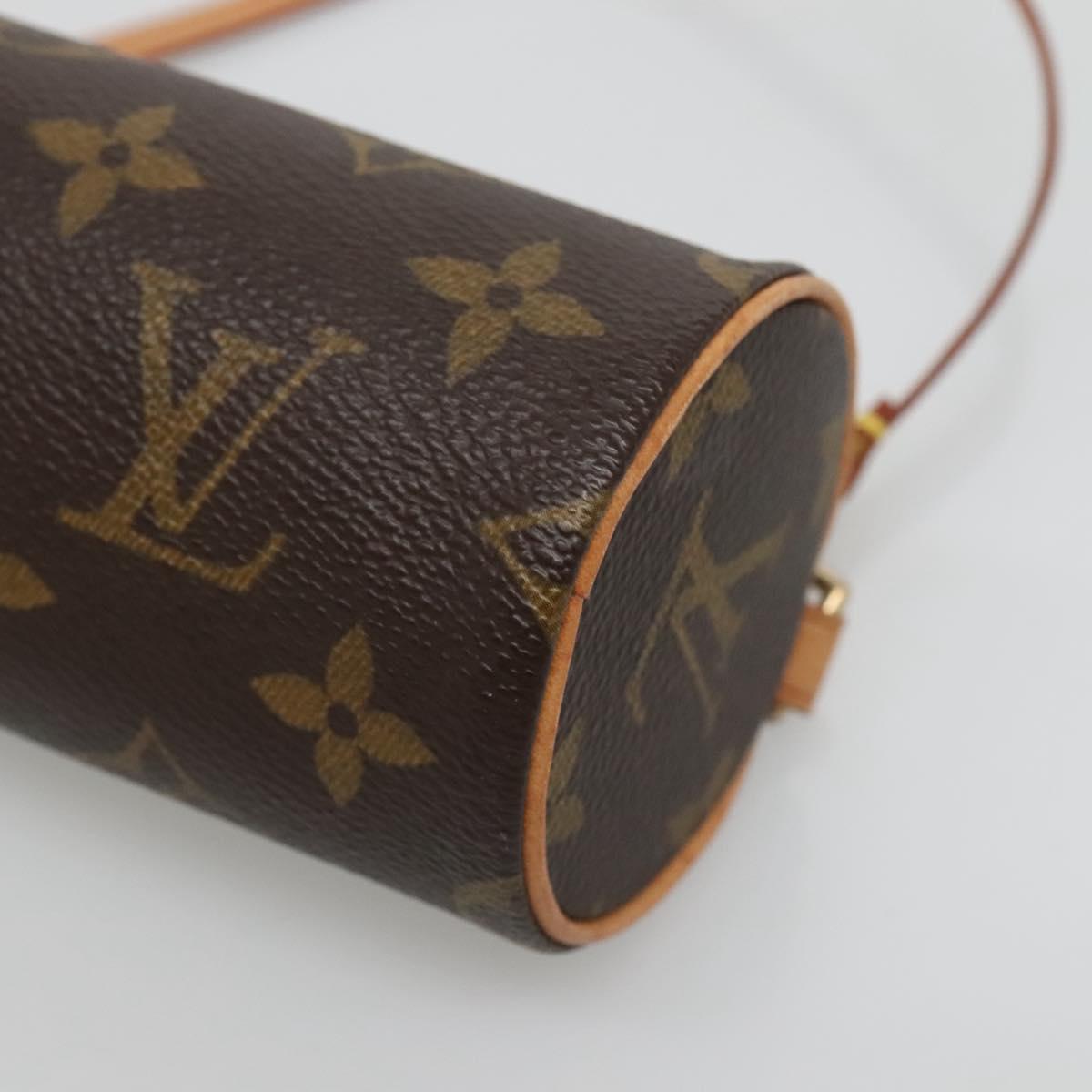 LOUIS VUITTON Monogram Papillon Pouch LV Auth 128593