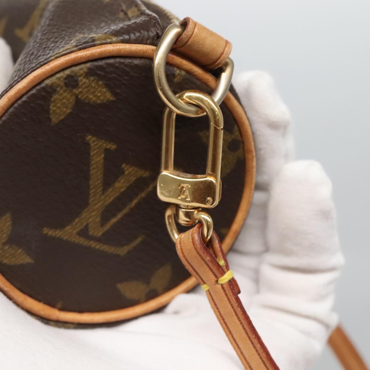 LOUIS VUITTON Monogram Papillon Pouch LV Auth 128593