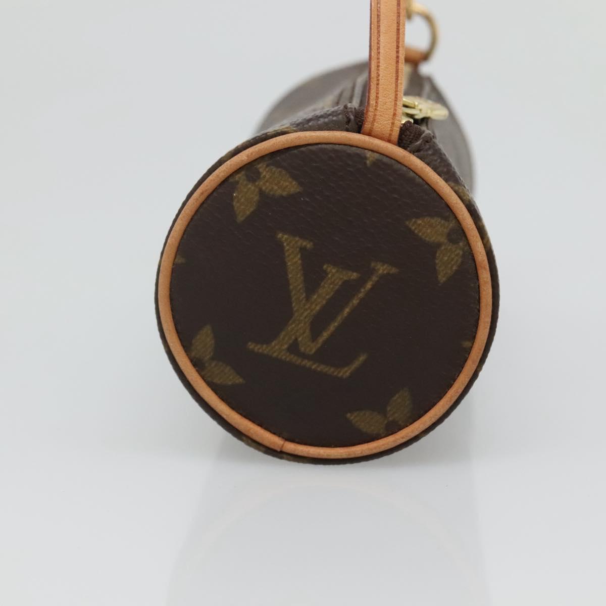 LOUIS VUITTON Monogram Papillon Pouch LV Auth 128593