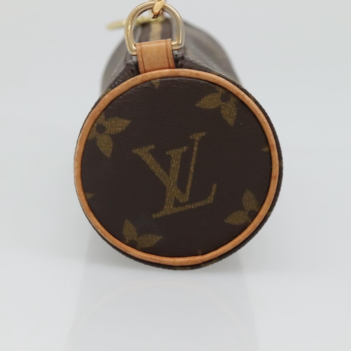 LOUIS VUITTON Monogram Papillon Pouch LV Auth 128593