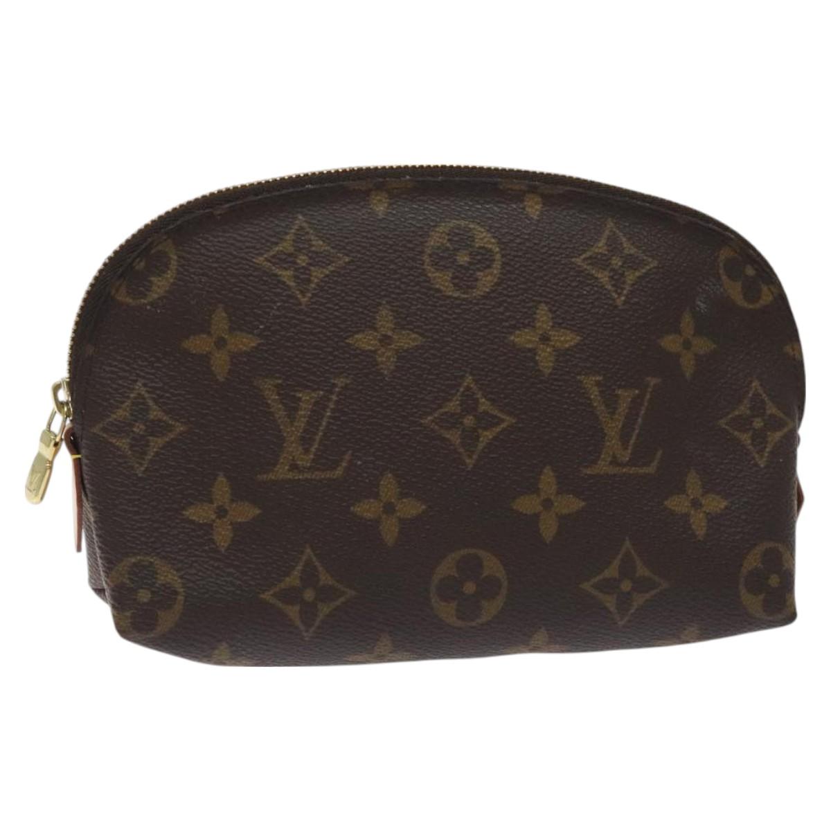 LOUIS VUITTON Monogram Pochette Cosmetic PM Cosmetic Pouch M47515 LV Auth 128595