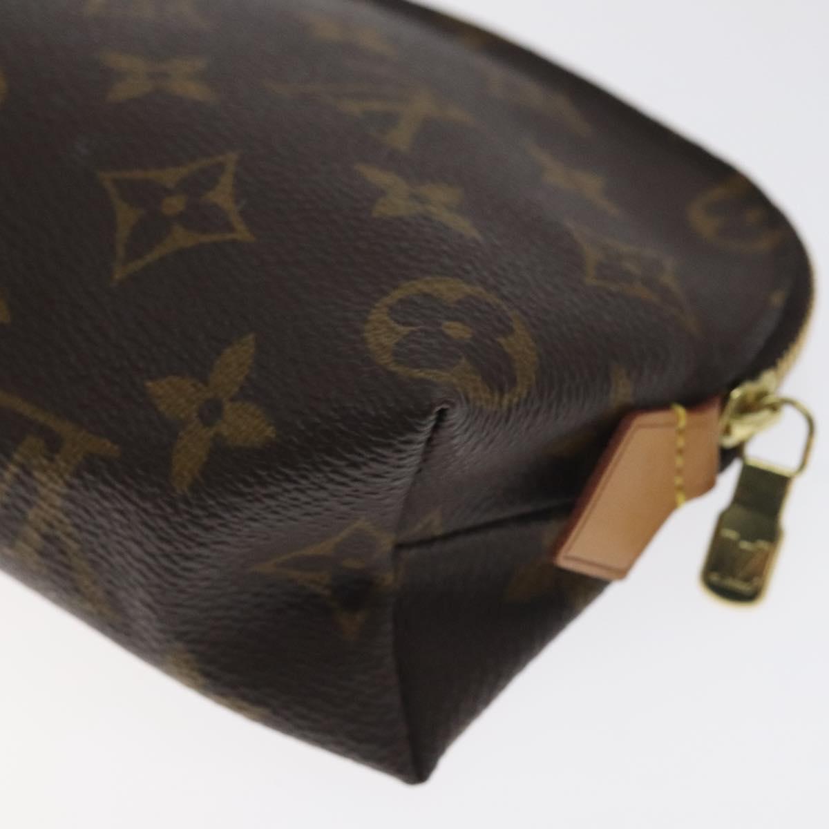 LOUIS VUITTON Monogram Pochette Cosmetic PM Cosmetic Pouch M47515 LV Auth 128595