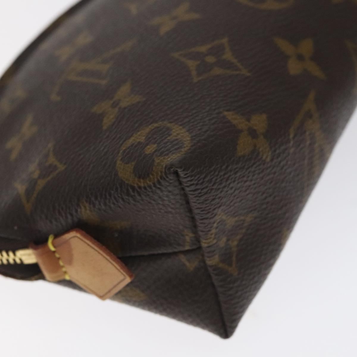 LOUIS VUITTON Monogram Pochette Cosmetic PM Cosmetic Pouch M47515 LV Auth 128595