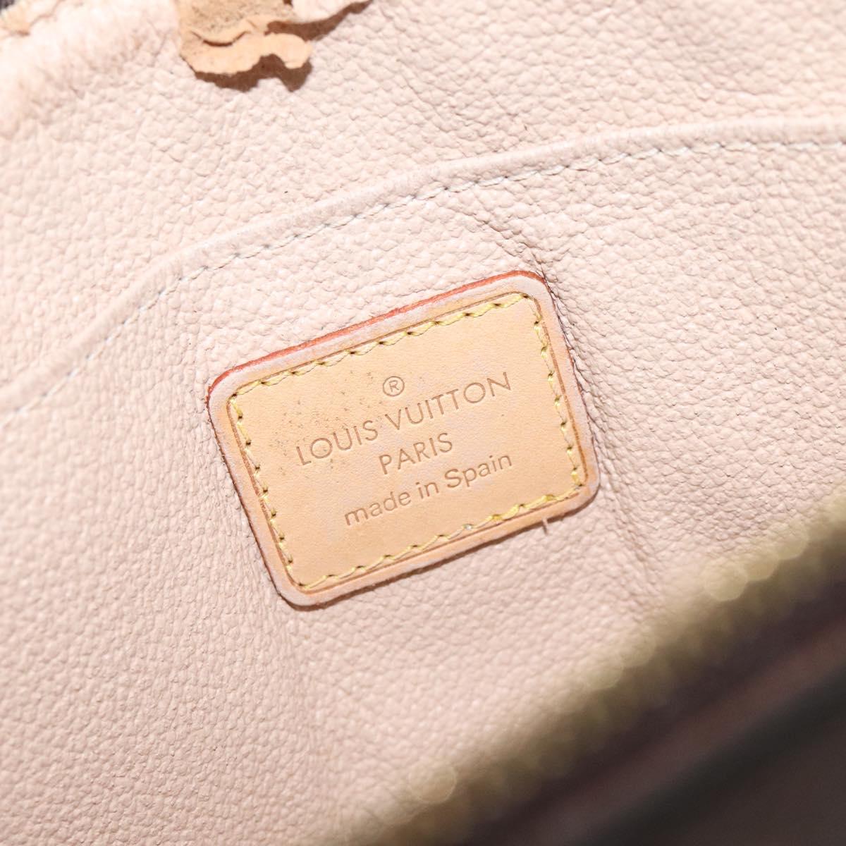 LOUIS VUITTON Monogram Pochette Cosmetic PM Cosmetic Pouch M47515 LV Auth 128595