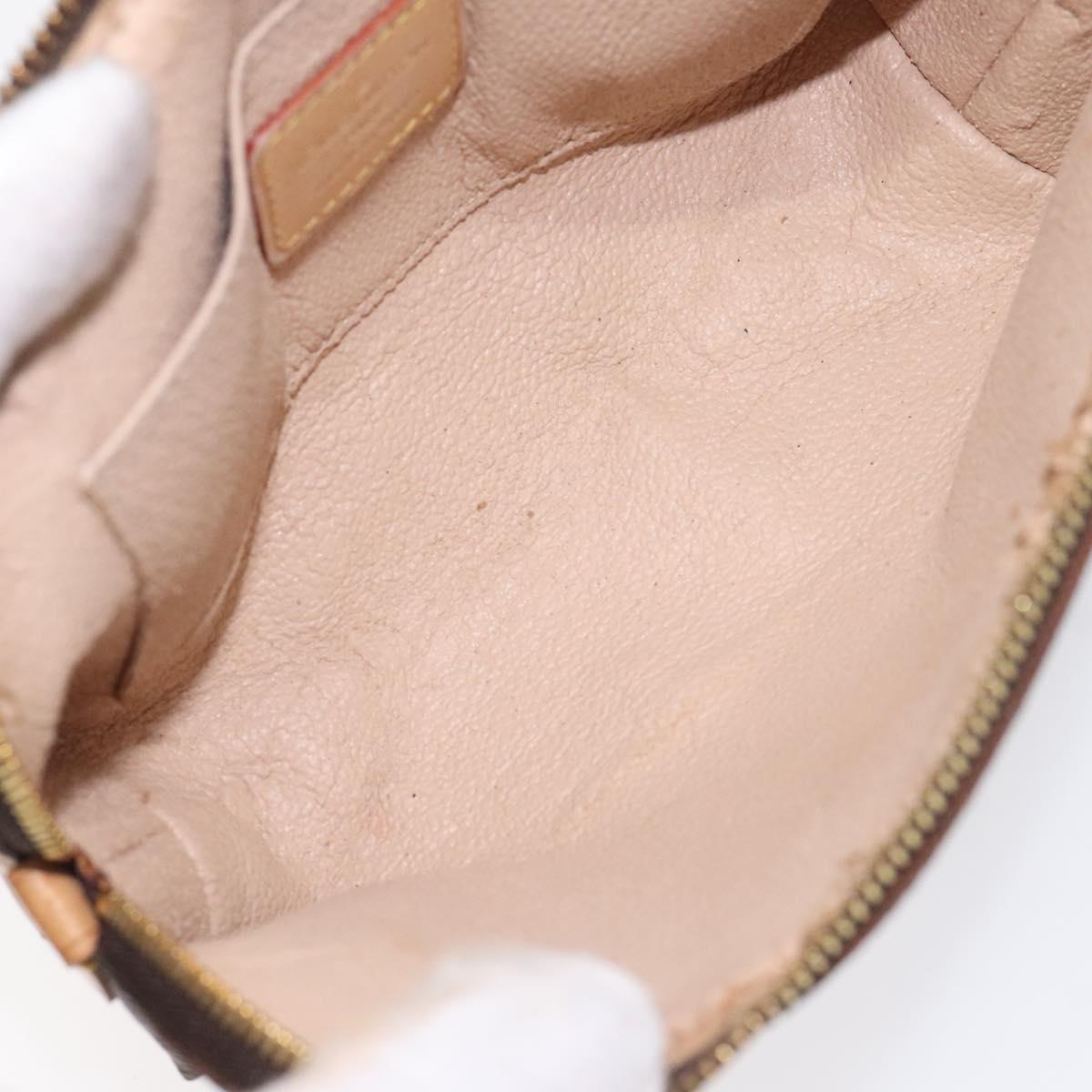 LOUIS VUITTON Monogram Pochette Cosmetic PM Cosmetic Pouch M47515 LV Auth 128595