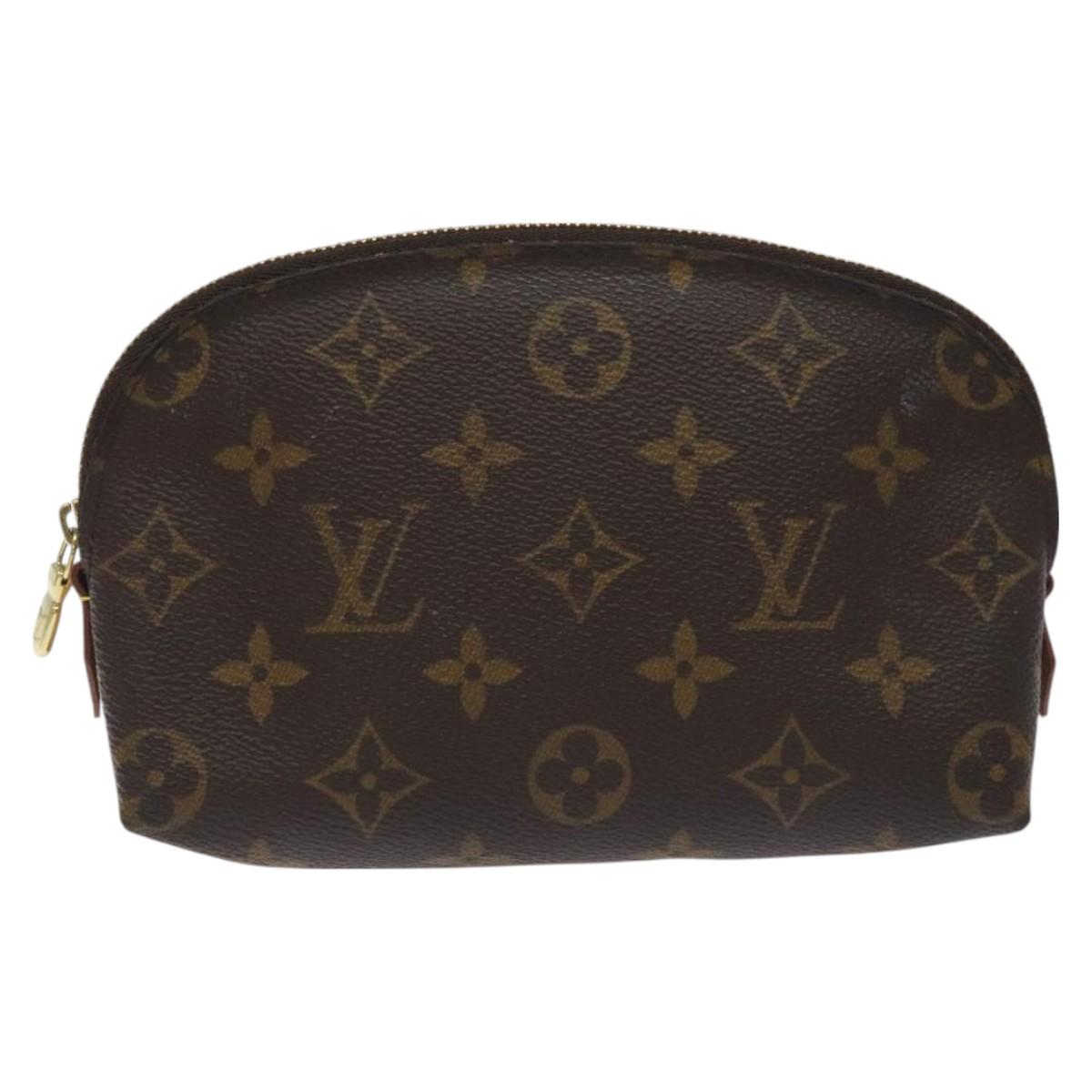 LOUIS VUITTON Monogram Pochette Cosmetic PM Cosmetic Pouch M47515 LV Auth 128595