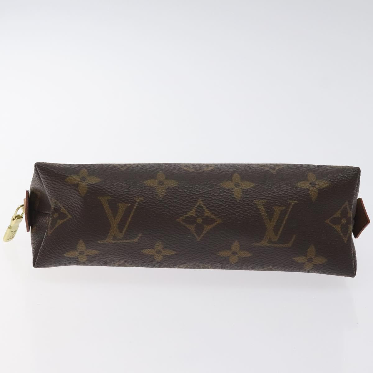 LOUIS VUITTON Monogram Pochette Cosmetic PM Cosmetic Pouch M47515 LV Auth 128595