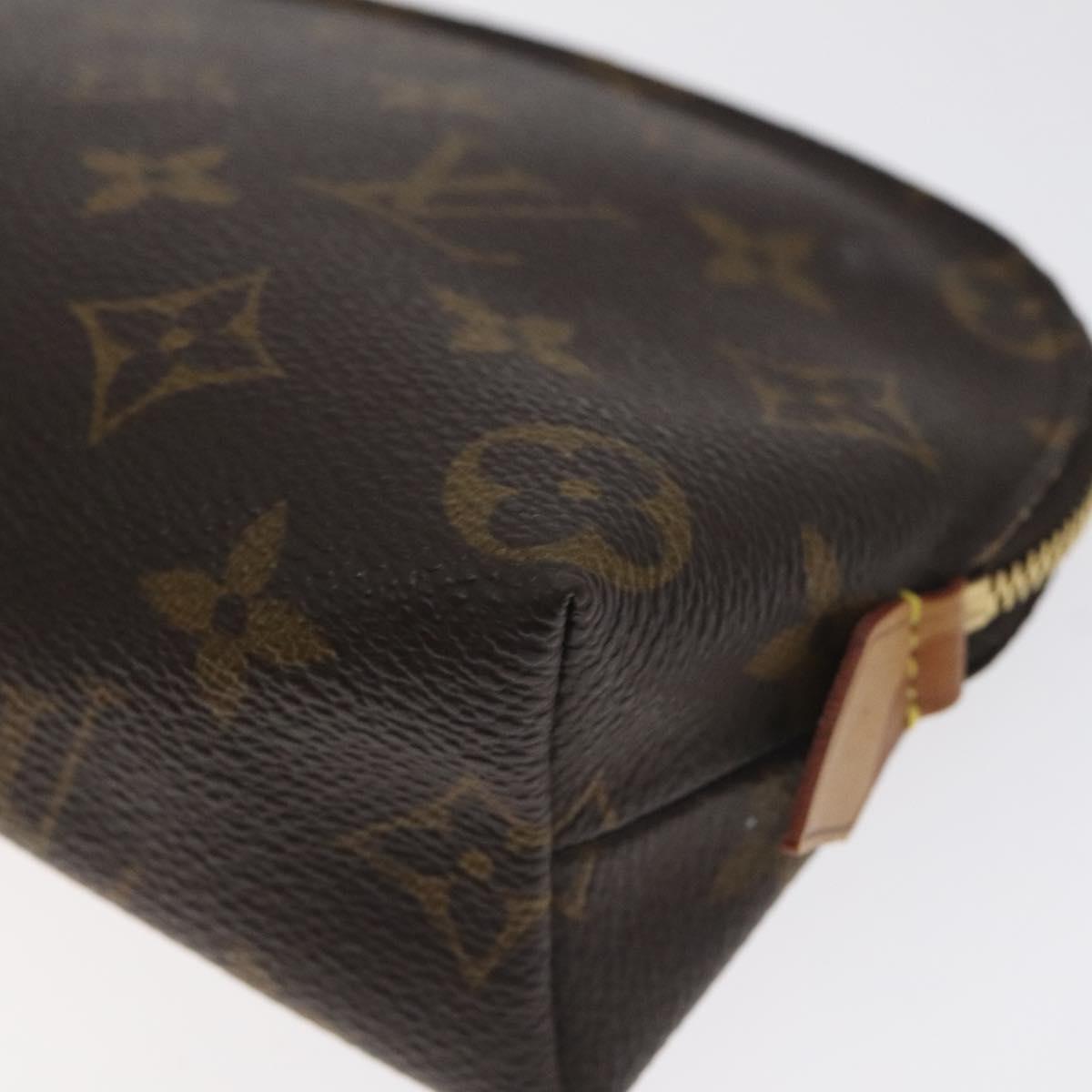 LOUIS VUITTON Monogram Pochette Cosmetic PM Cosmetic Pouch M47515 LV Auth 128595
