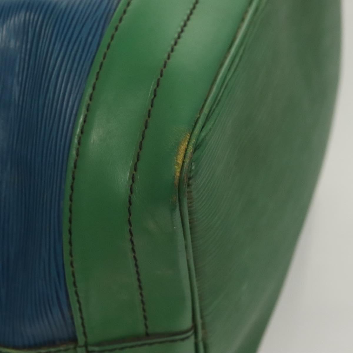 LOUIS VUITTON Epi Noe Shoulder Bag Bicolor Green Blue M44044 LV Auth 128621