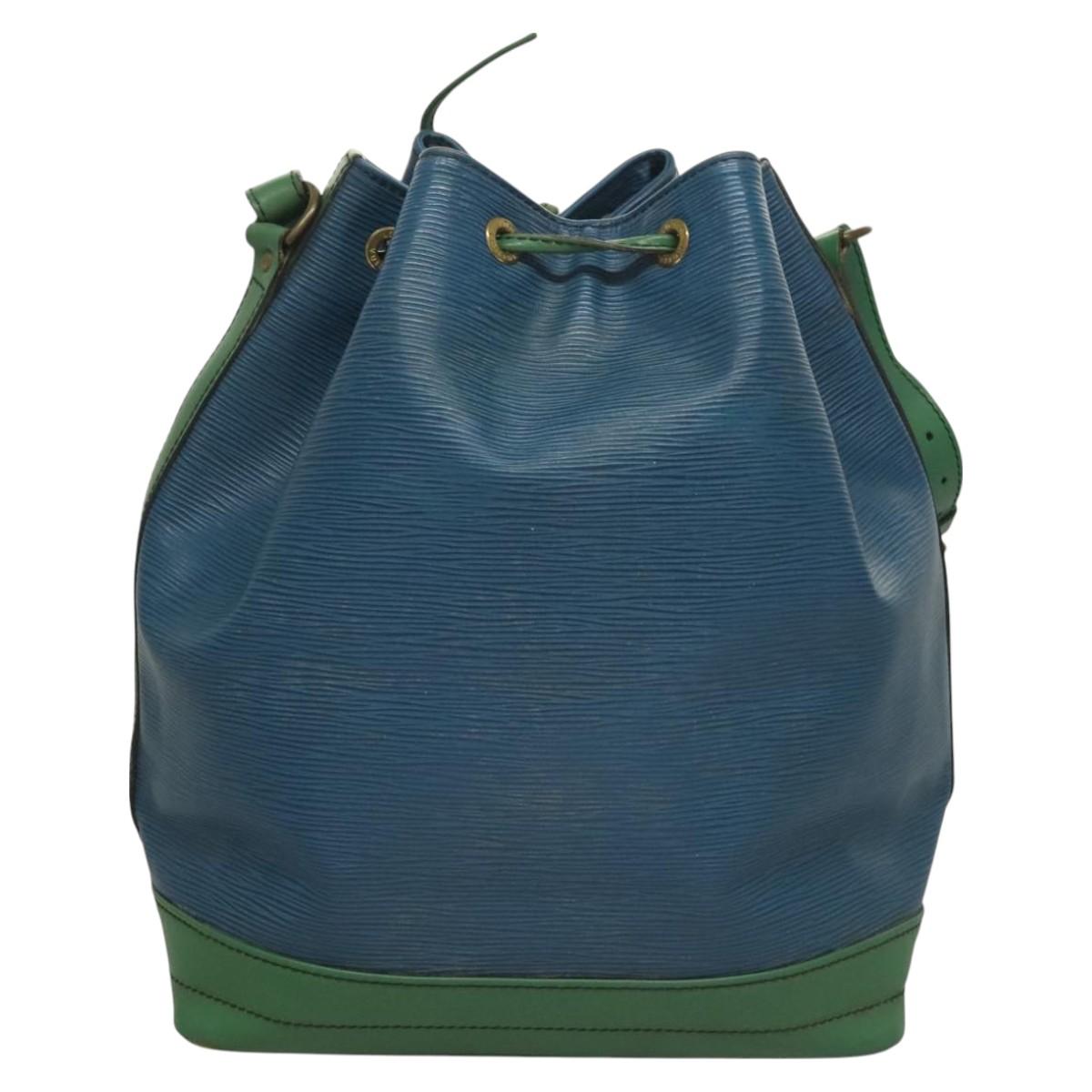 LOUIS VUITTON Epi Noe Shoulder Bag Bicolor Green Blue M44044 LV Auth 128621