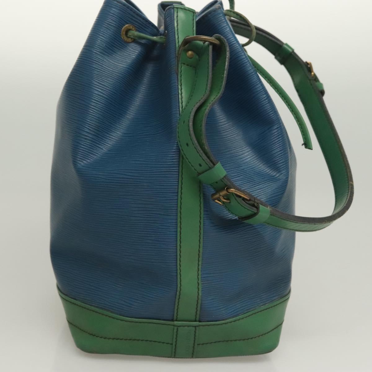 LOUIS VUITTON Epi Noe Shoulder Bag Bicolor Green Blue M44044 LV Auth 128621