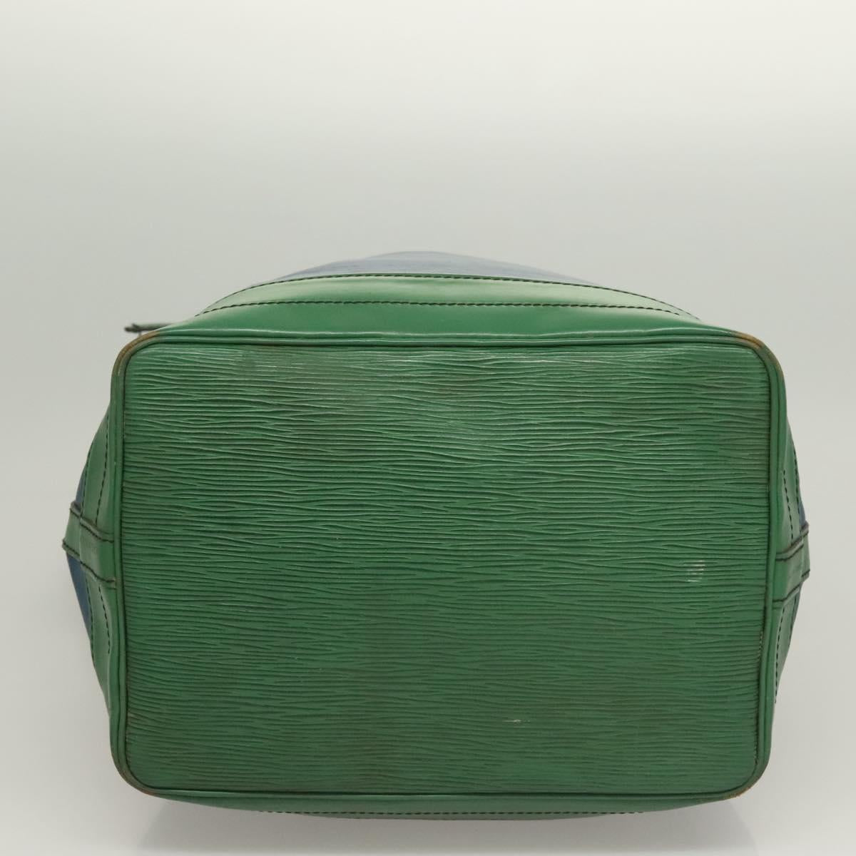 LOUIS VUITTON Epi Noe Shoulder Bag Bicolor Green Blue M44044 LV Auth 128621