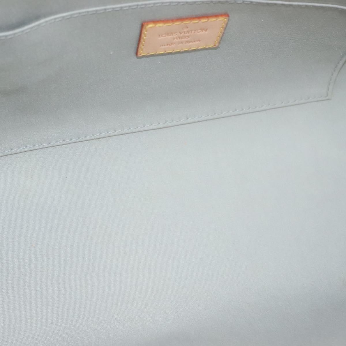 LOUIS VUITTON Monogram Vernis Roxbury Drive Hand Bag Perle M91374 LV Auth 128630