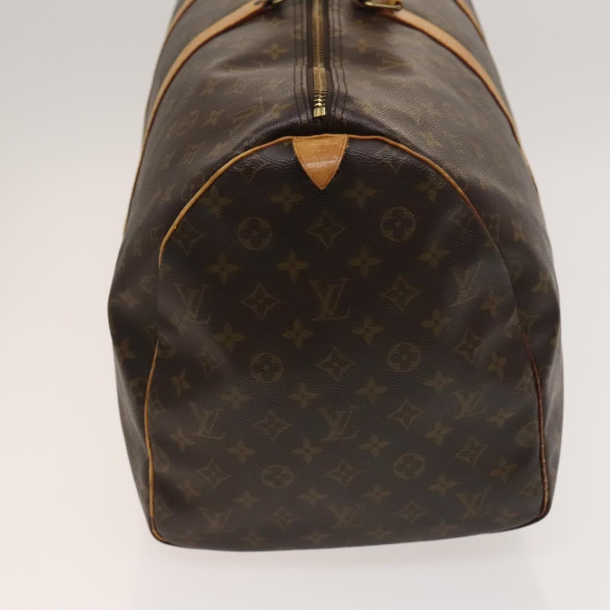 LOUIS VUITTON Monogram Keepall 55 Boston Bag M41424 LV Auth 128652