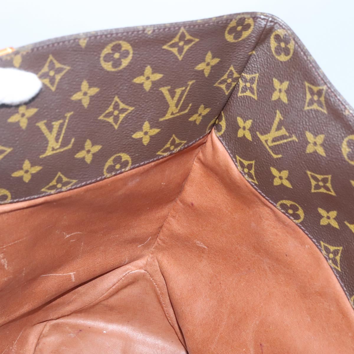 LOUIS VUITTON Monogram Sac Shopping Tote Bag M51108 LV Auth 128670