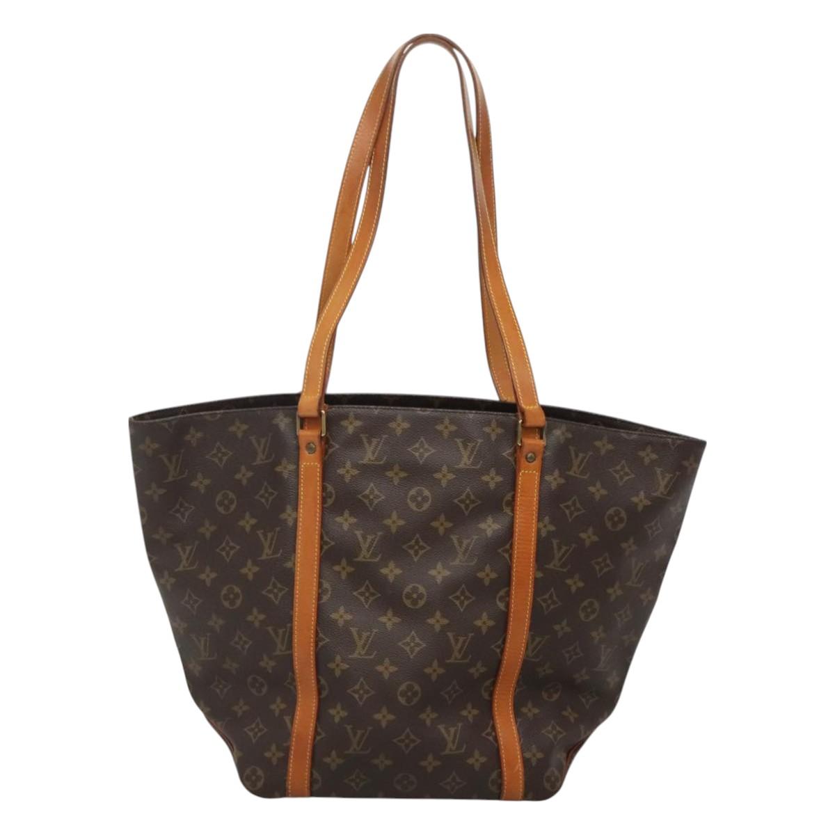 LOUIS VUITTON Monogram Sac Shopping Tote Bag M51108 LV Auth 128670