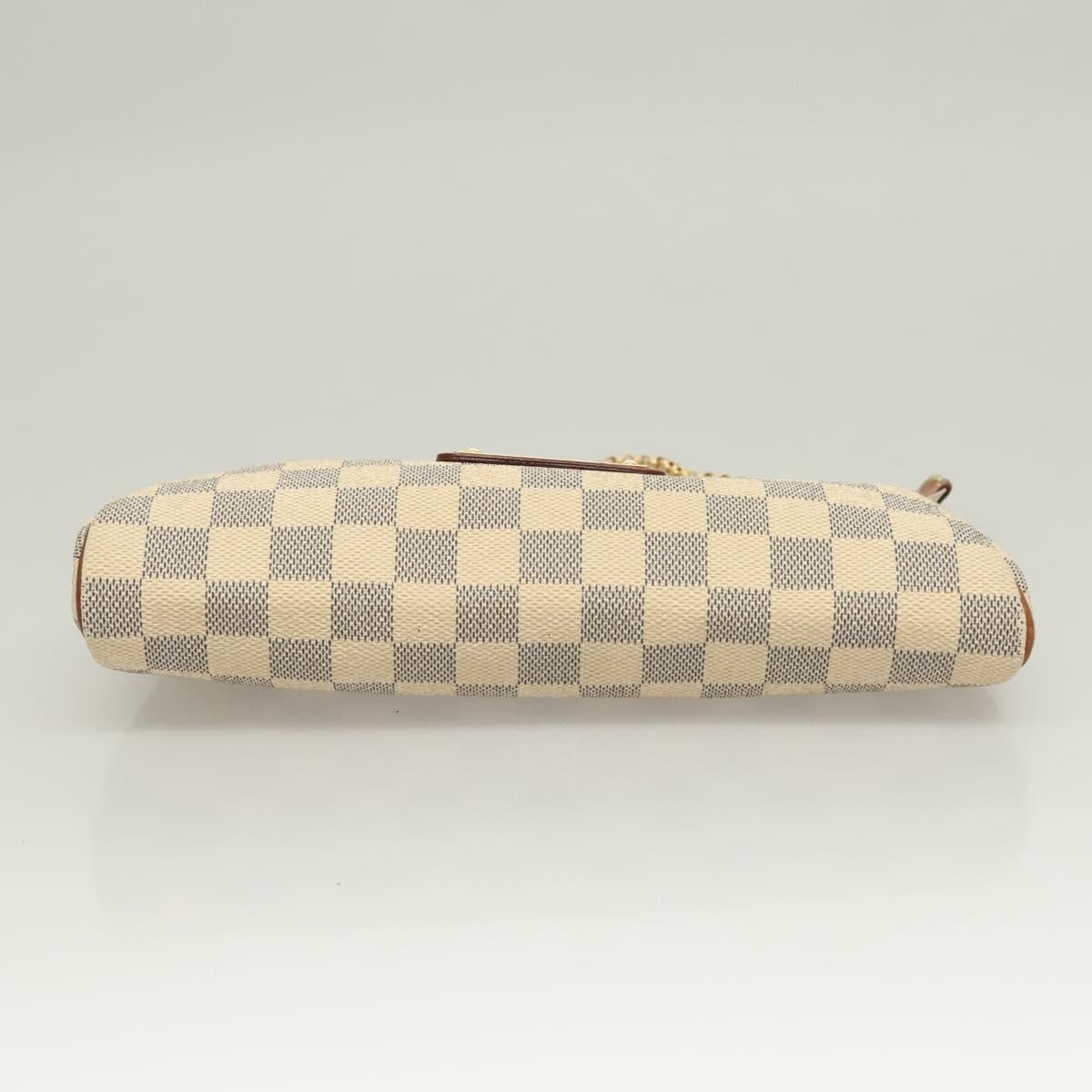 LOUIS VUITTON Damier Azur Eva Shoulder Bag 2way N55214 LV Auth 128674