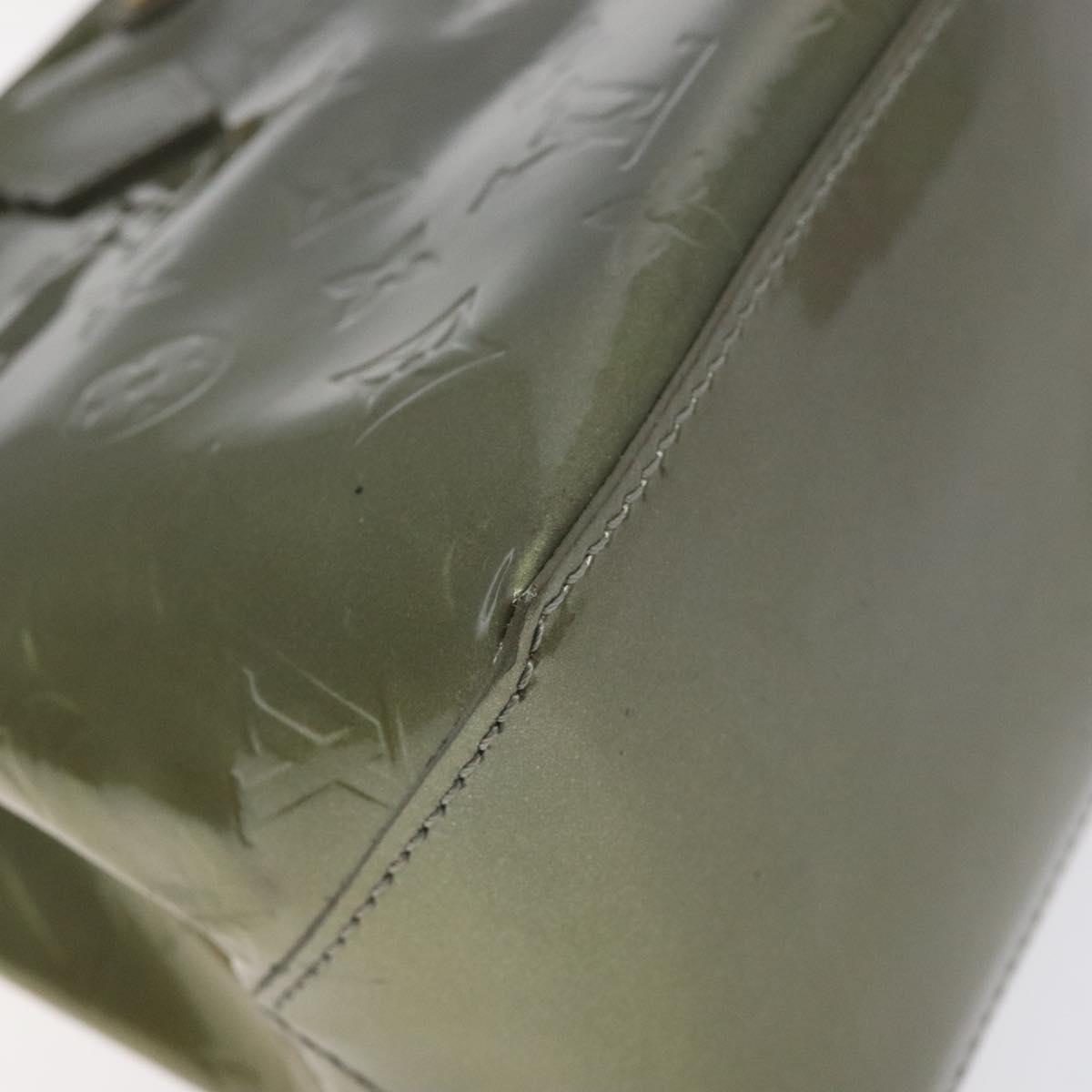 LOUIS VUITTON Monogram Vernis Wilshire PM Bag Gris Art Deco M91627 Auth 128675