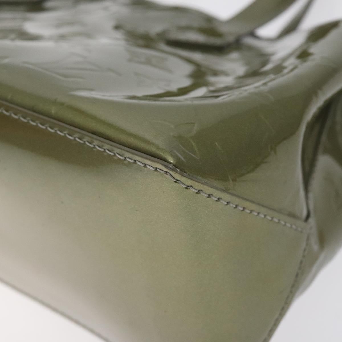 LOUIS VUITTON Monogram Vernis Wilshire PM Bag Gris Art Deco M91627 Auth 128675